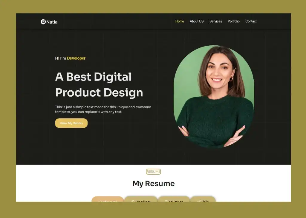 Portfolio Website of Natia