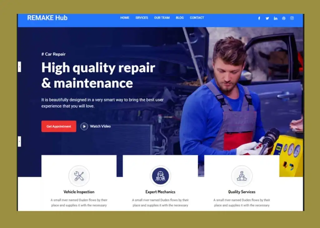 Remakehub A Service and Repair website